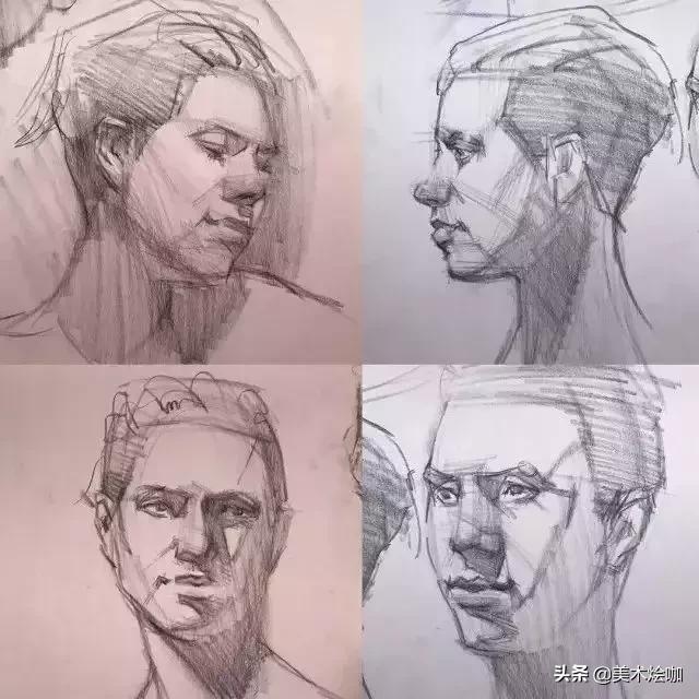 大师的素描线条,大师的素描几何体