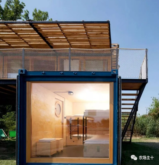 大型农场建造,家庭农场可以放置集装箱做民宿