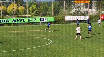 大连人2-0第39分钟林良铭射门,林良铭补时破门大连人