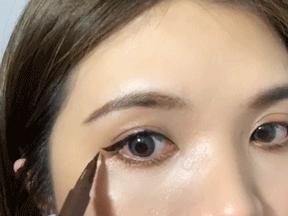 手残党一学就会的眼妆小技巧,手残党眼线笔教程
