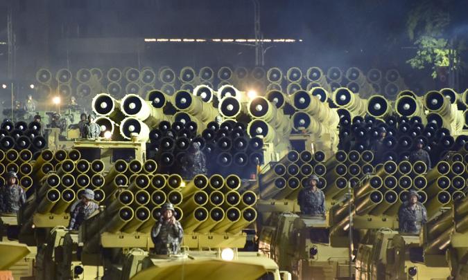 韩国看朝鲜阅兵,韩国朝鲜阅兵