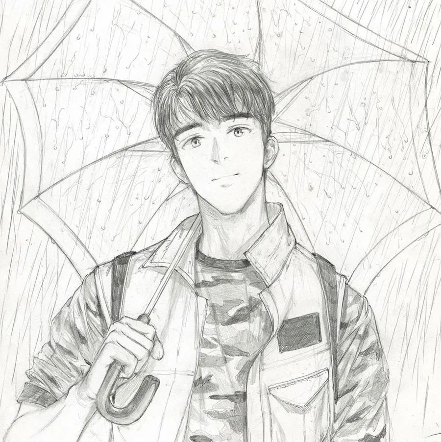 绘画手绘动漫铅笔画,绘画灵感儿童