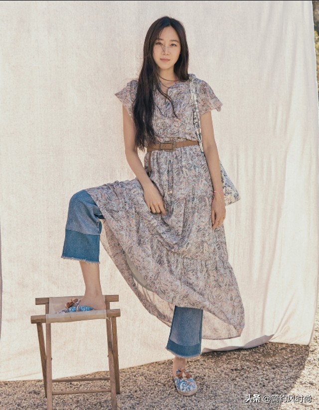 韩星孔孝真代言品牌ThursdayIsland，完美演绎波西米亚风格穿搭