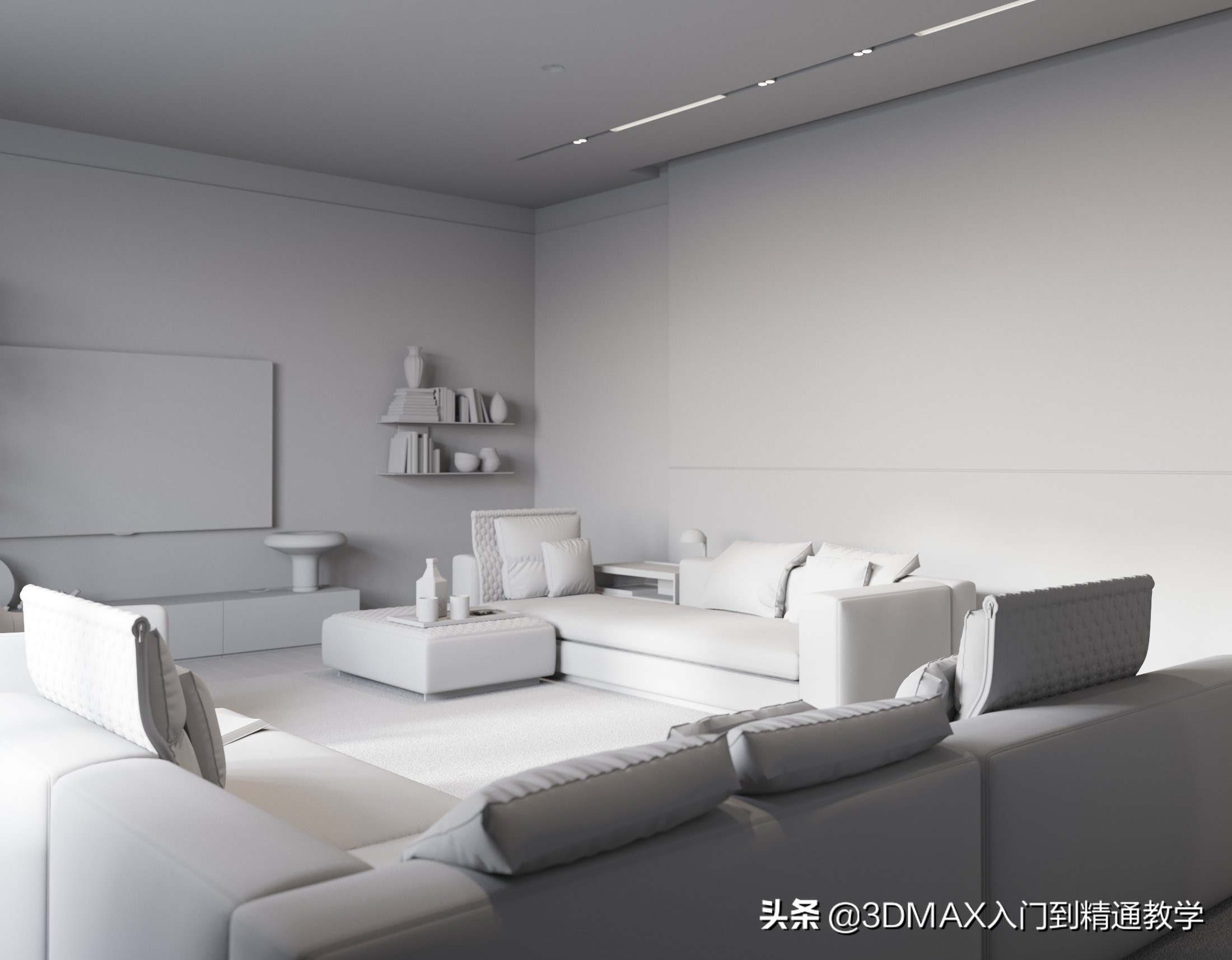 耗时8周，做的逼真现代公寓客厅，带大家看看大神的作品