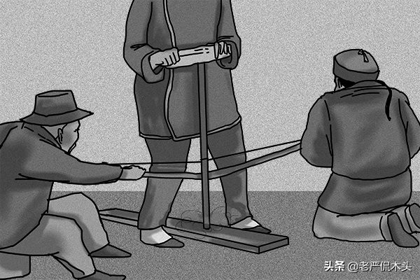 木工手工打孔的原始工具,木工现场制作无钉孔工艺