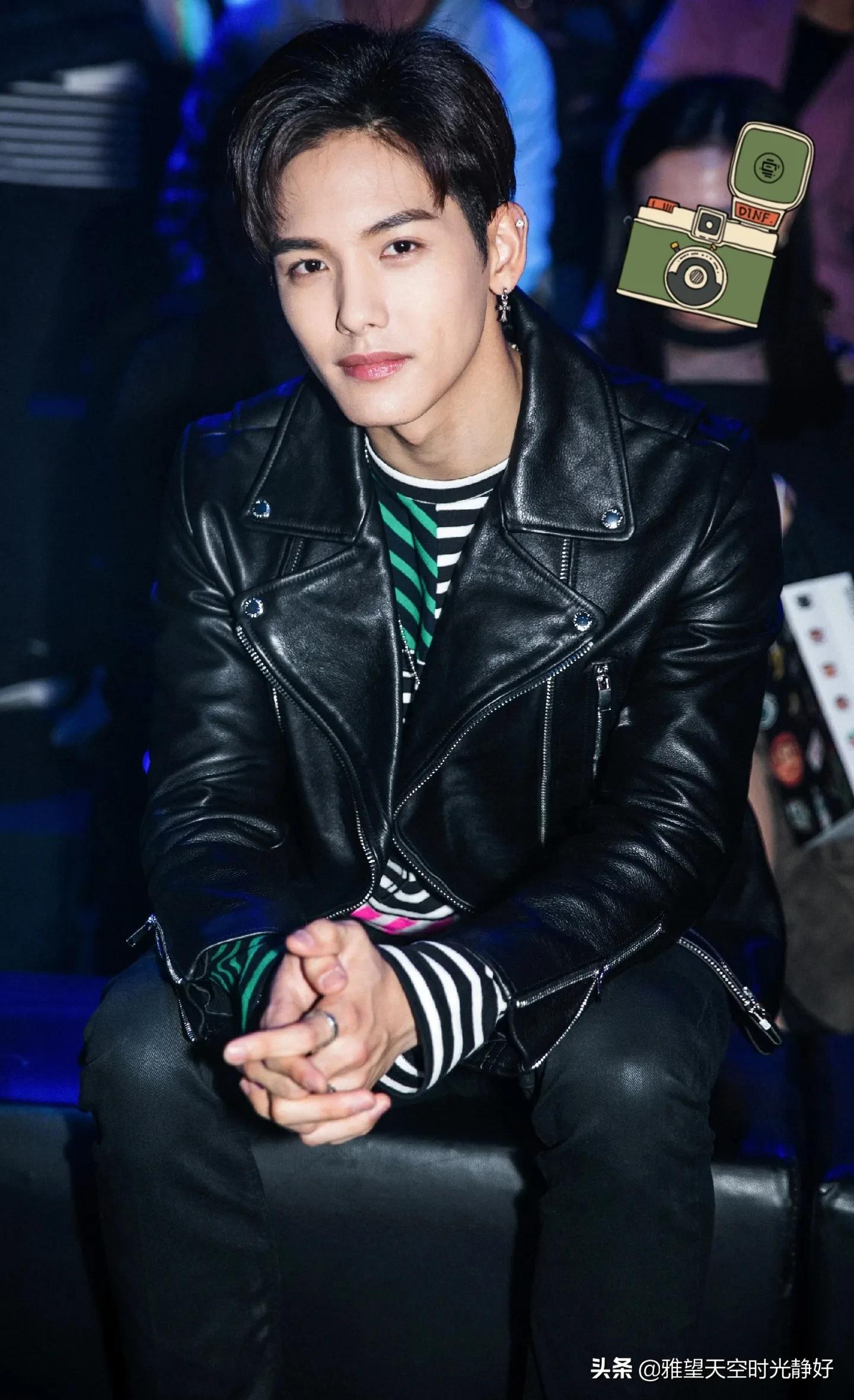 秋冬男星皮衣穿搭,男明星皮衣外套搭配