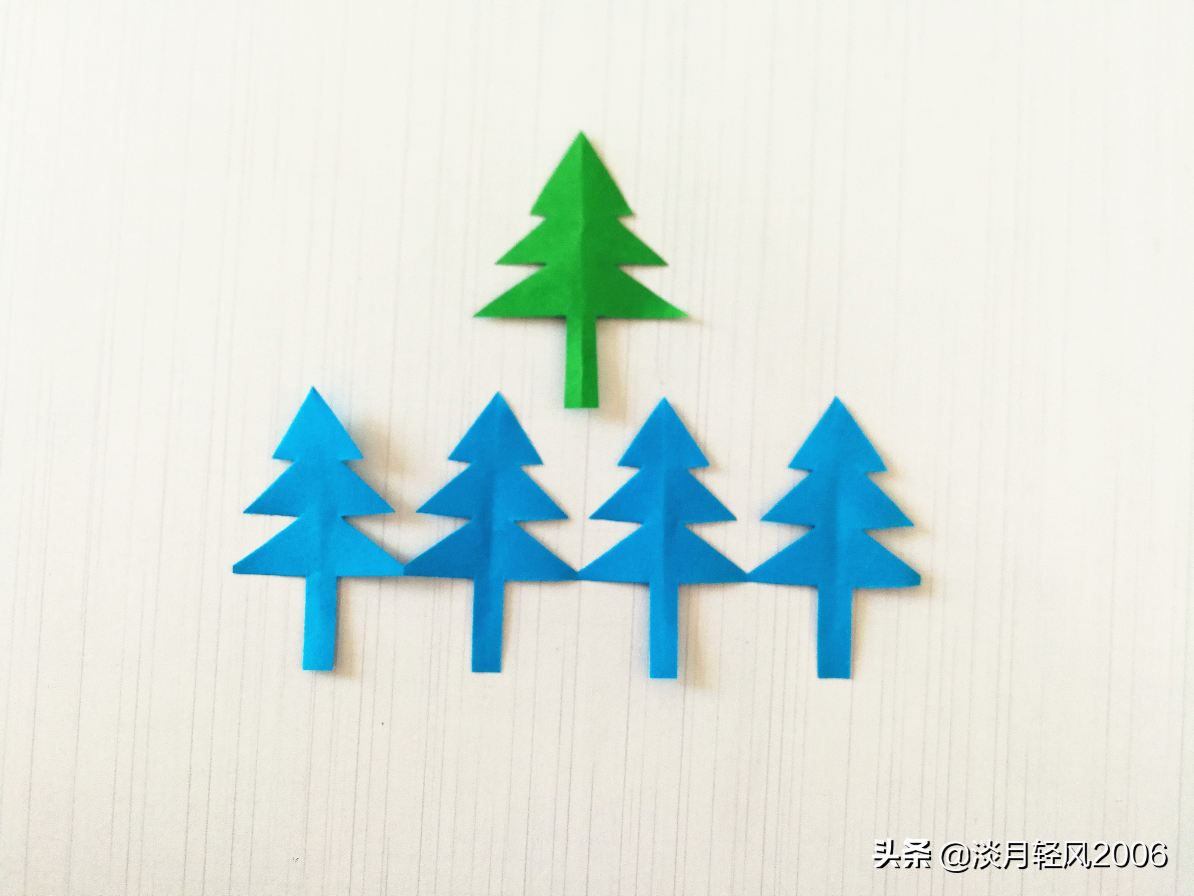 松树对称剪纸图案100种,剪纸手工儿童枫叶详细教程