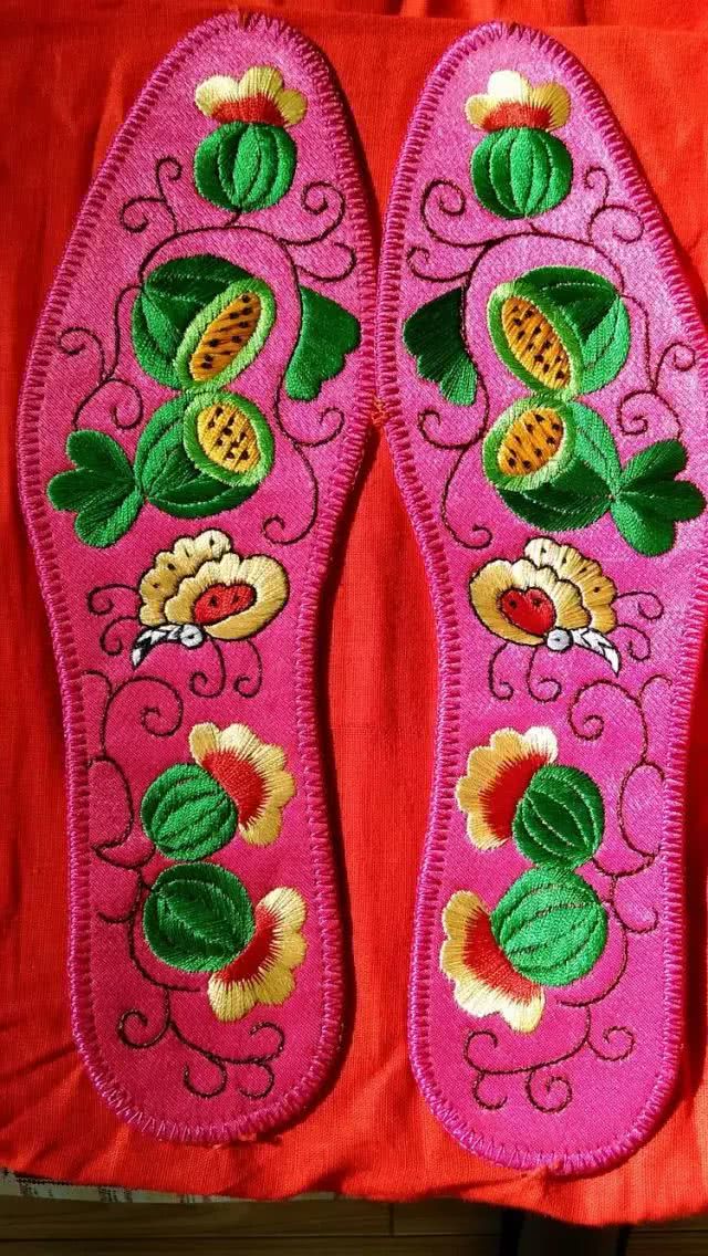 鞋垫图案360种大图超简单,最简单的十字绣鞋垫子图案