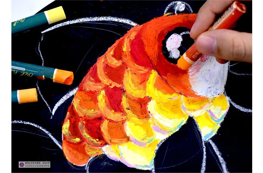 画金鱼儿童画,儿童画教程大全简单漂亮的花