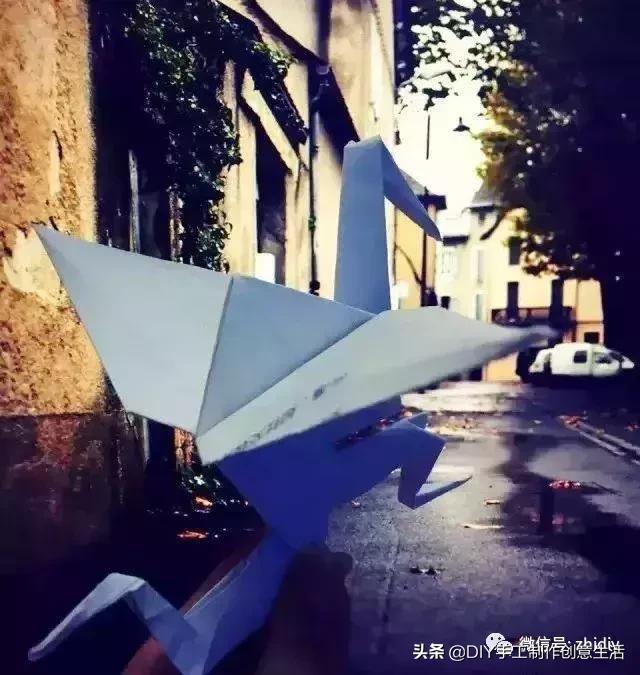 用千纸鹤糖纸做千纸鹤慢教程,不一样的纸鹤折纸