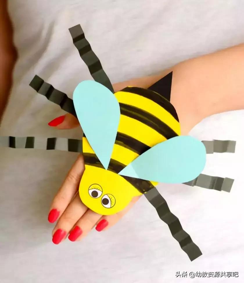 小蜜蜂手工制作可以戴头上的,小蜜蜂手工制作大全图片