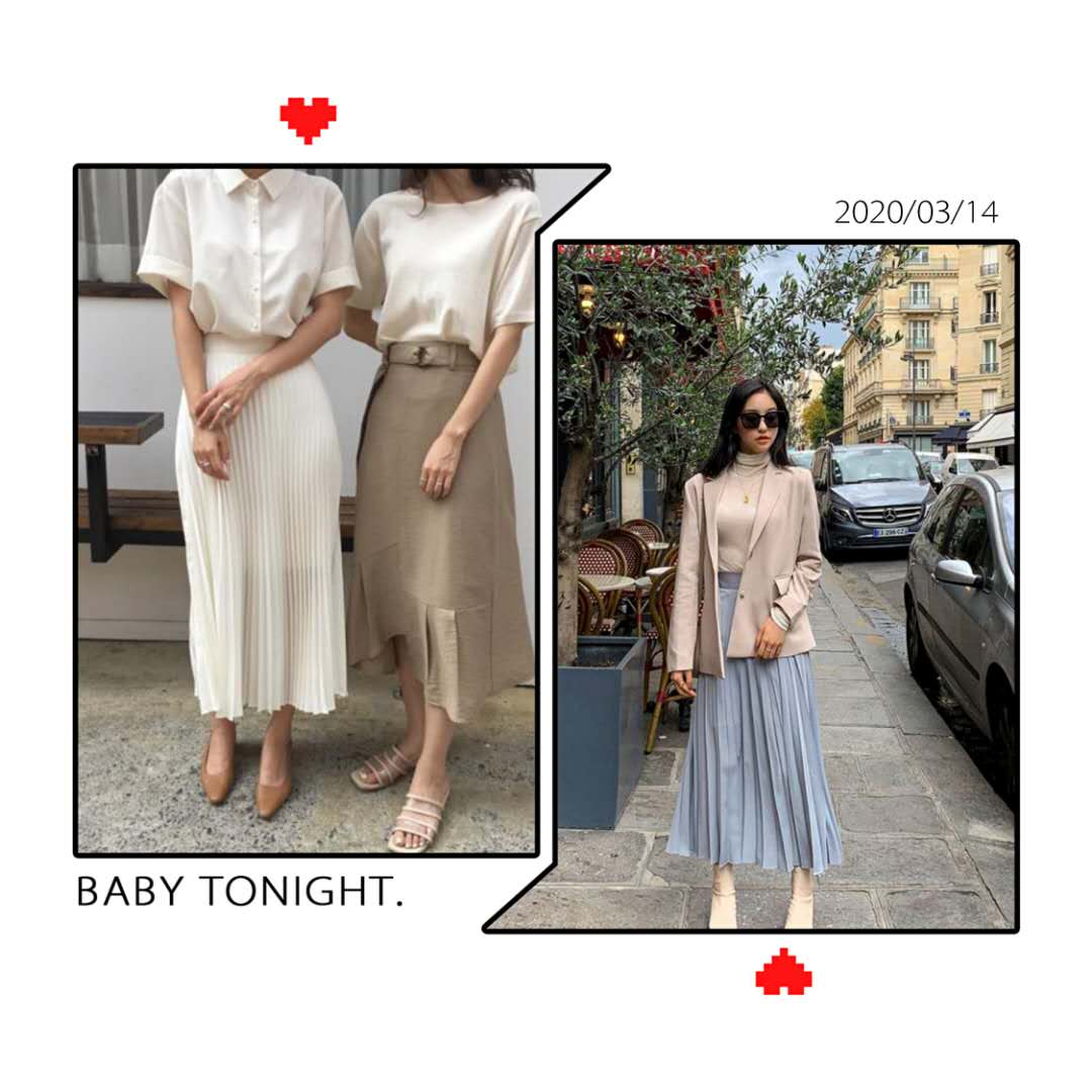 小肚子大适合穿百褶裙还是一步裙,百褶裙显小腹