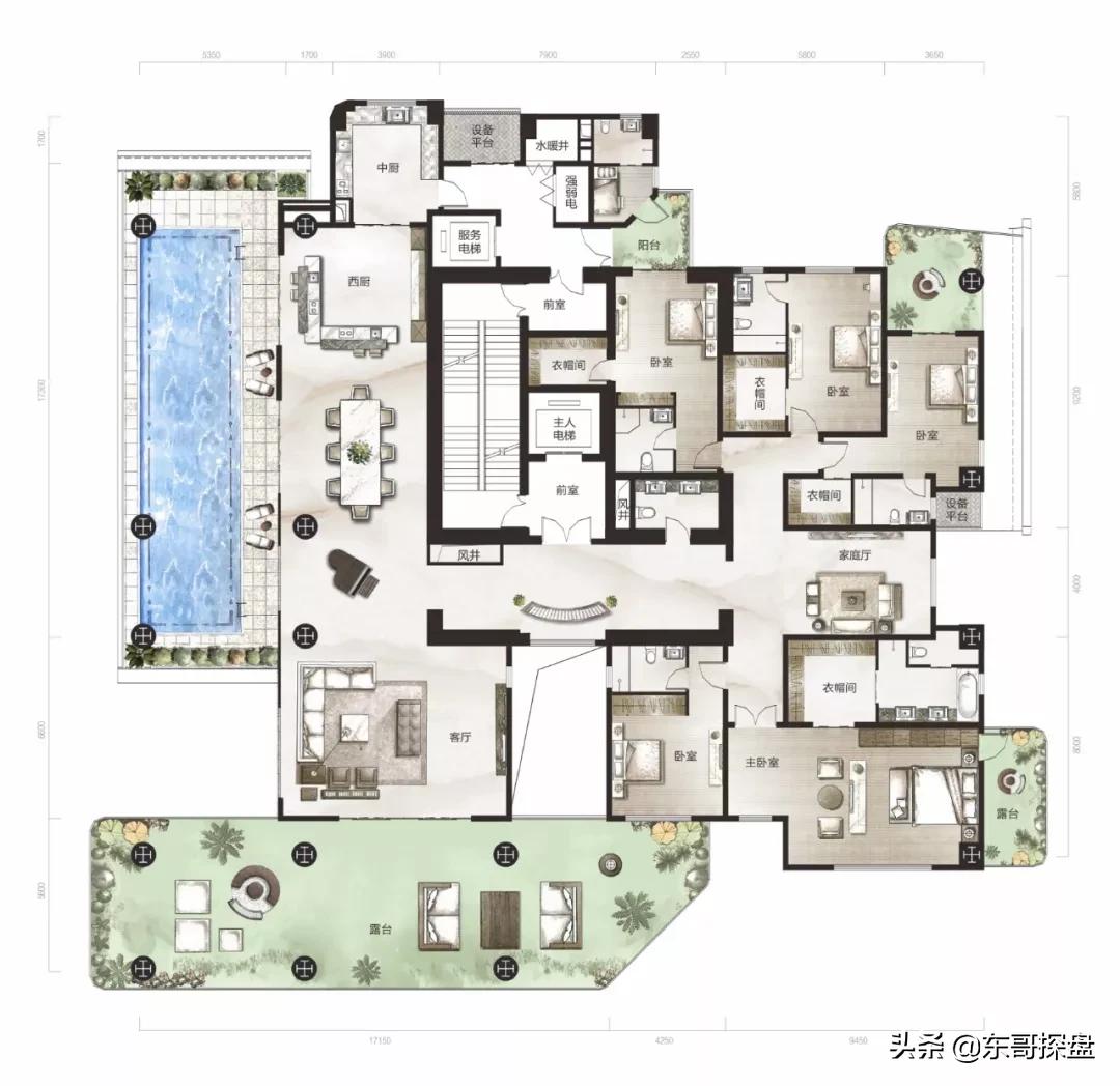 郑州市区180平方大平层,郑州180平大平层推荐
