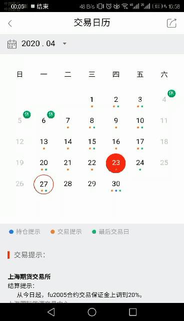 期货5月份的合约最后一个交易日,期货散户的最后交易日是什么时候