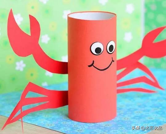 跟宝贝一起完成小螃蟹手工制作,手工制作幼儿园简单手工螃蟹