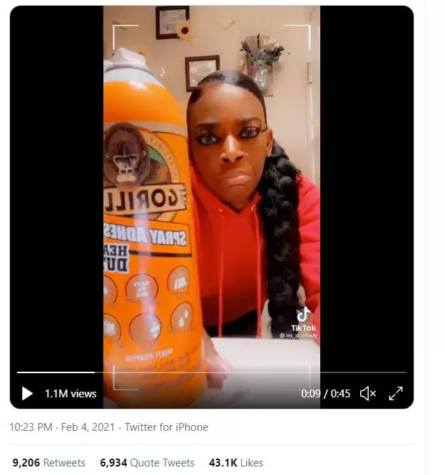 美国女人用强力胶做发胶,美国女子用发胶固定头发结果