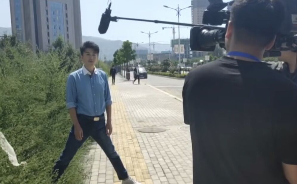 马跃扎马步写真,央视主持人马跃主持晚会