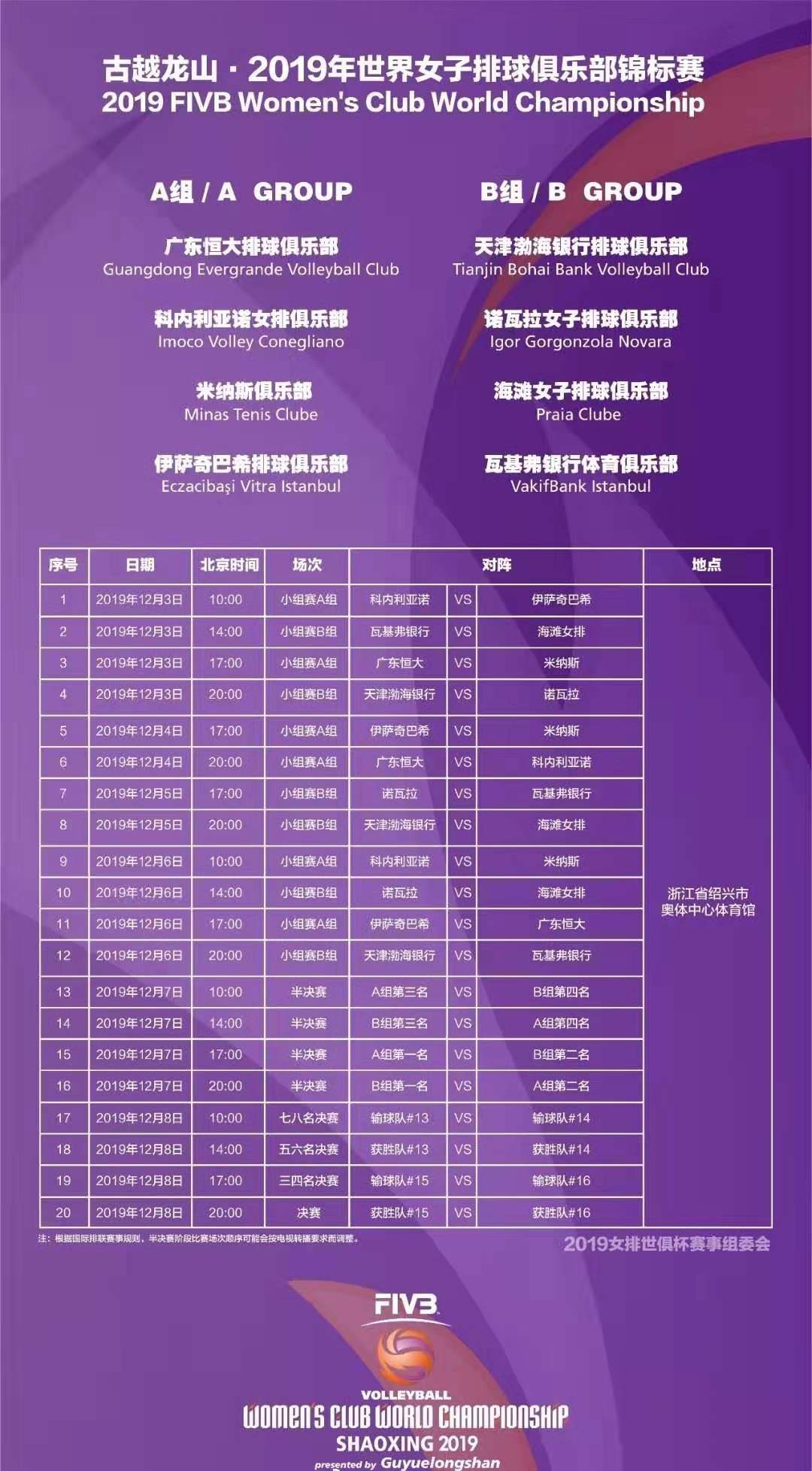 女排世俱杯赛程天津对巴西,女排世俱杯赛程