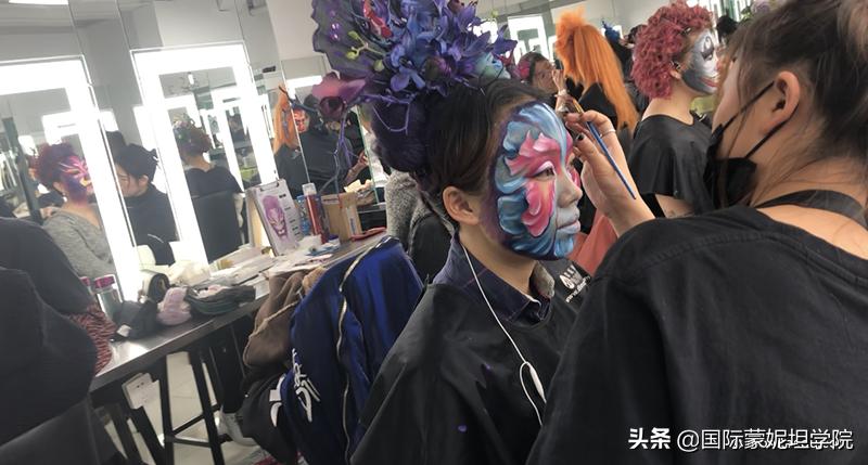 化妆学校创意妆考试,化妆课期末创意妆容整体造型