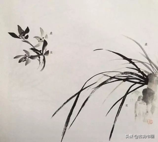 徐湛国画兰花技法教学,国画兰花入门技法