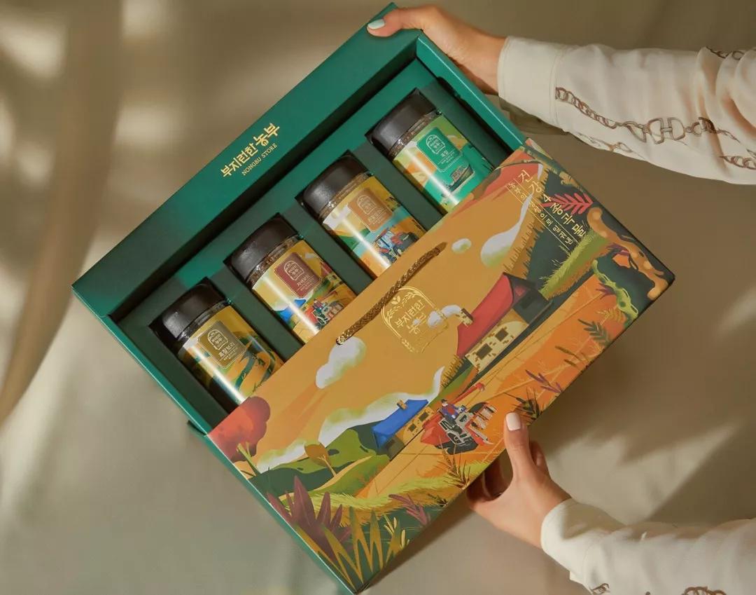 大米包装创新插画,最漂亮的大米包装设计