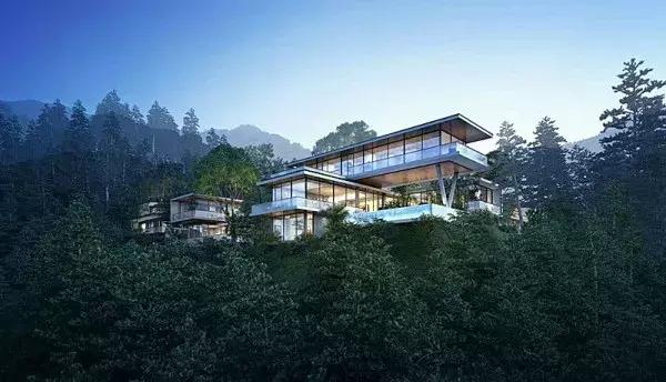 镜像西湖插画,镜像西湖