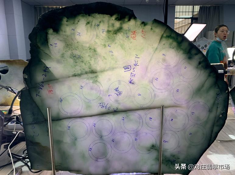 翡翠手镯板料出售,板料定制翡翠手镯