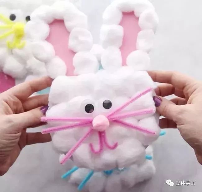 中秋节兔子手工盘子,中秋节创意手工月亮兔子详细教程