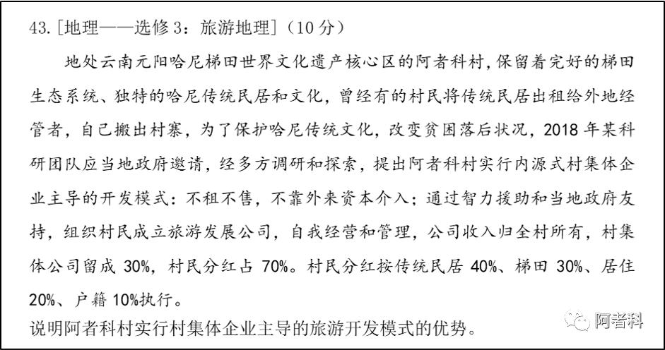 红河哈尼梯田的高考题,云南红河元阳高考