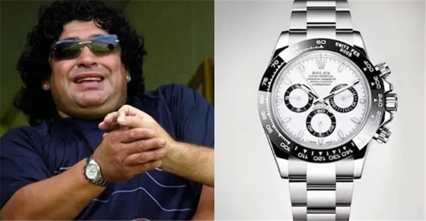 马拉多纳两块劳力士,马拉多纳双手戴劳力士
