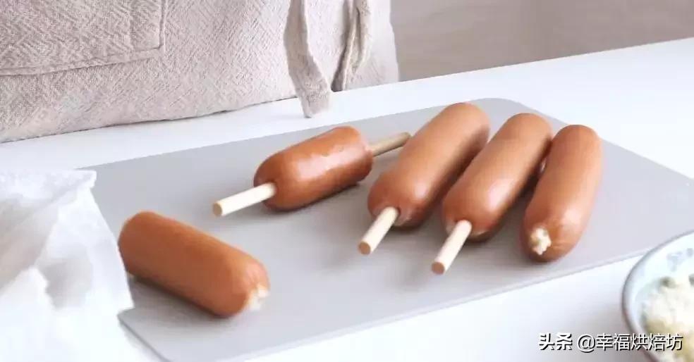 在家做韩国芝士热狗,关于热狗好吃的小零食