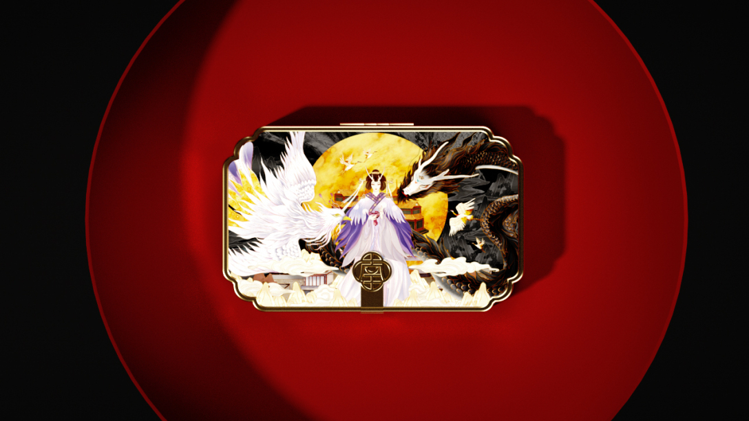 美妆品牌设计效果图,国潮美妆形象设计