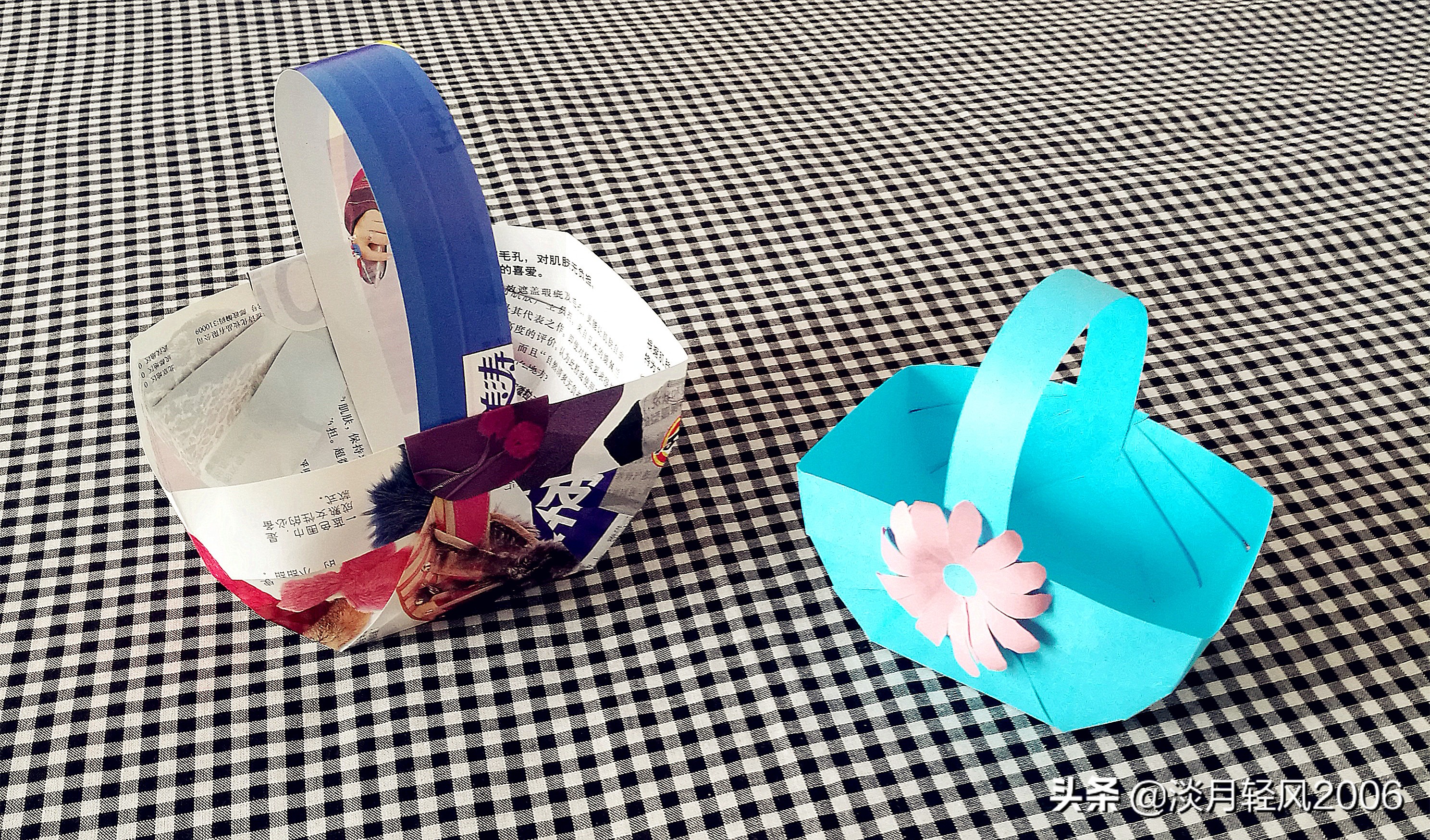 手工卡纸篮子制作大全简单,竹篮手工制作幼儿园卡纸