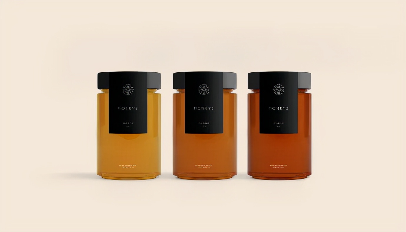 蜂蜜插画包装设计创意,高端蜂蜜产品包装设计
