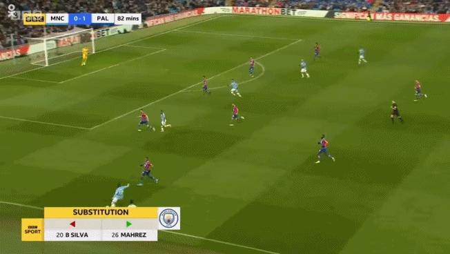 曼城水晶宫福登射门,27脚射门一球未进