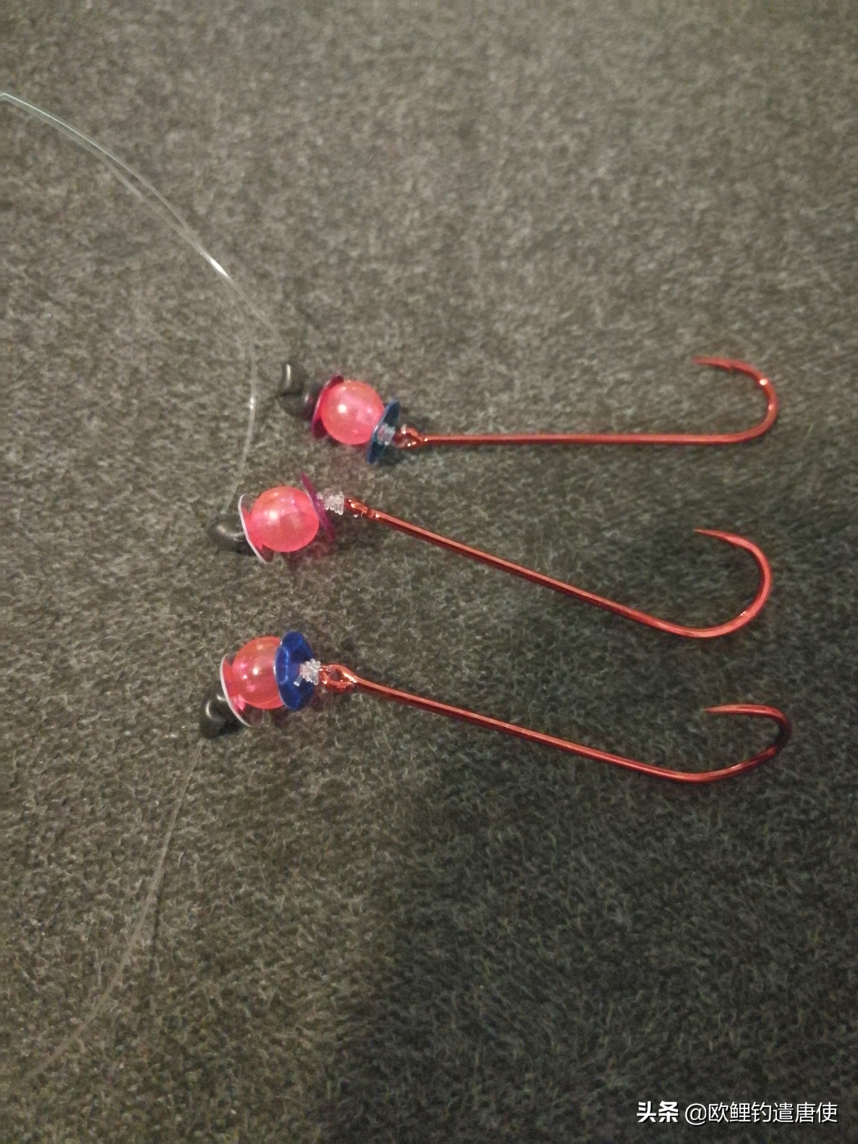 海竿钓鱼绑串钩用什么鱼料,海竿串钩线组浮漂正确绑法图解