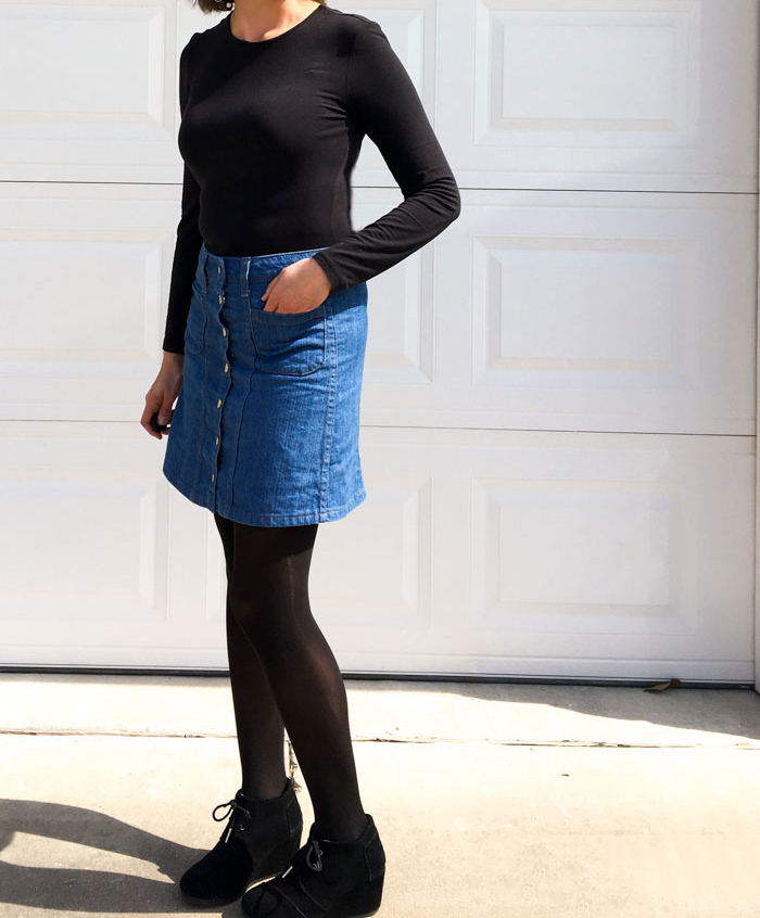 牛仔裤的详细缝制步骤,牛仔裤保留原边改短缝制方法