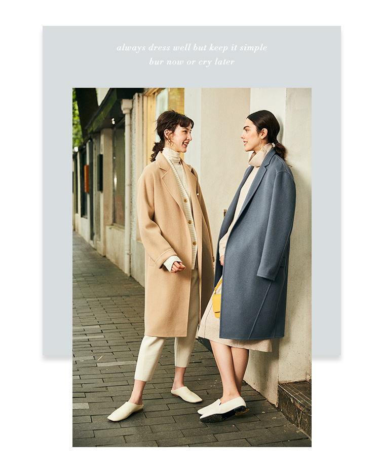 具有独特风格的羊绒大衣,厚实纯羊绒大衣