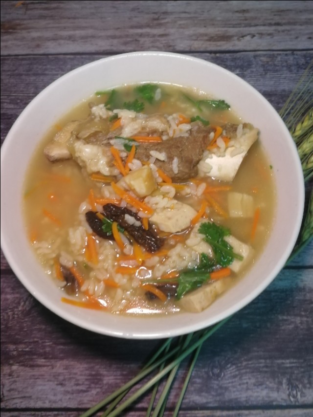 羊肚菌与大米,潮汕羊肚菌粥做法