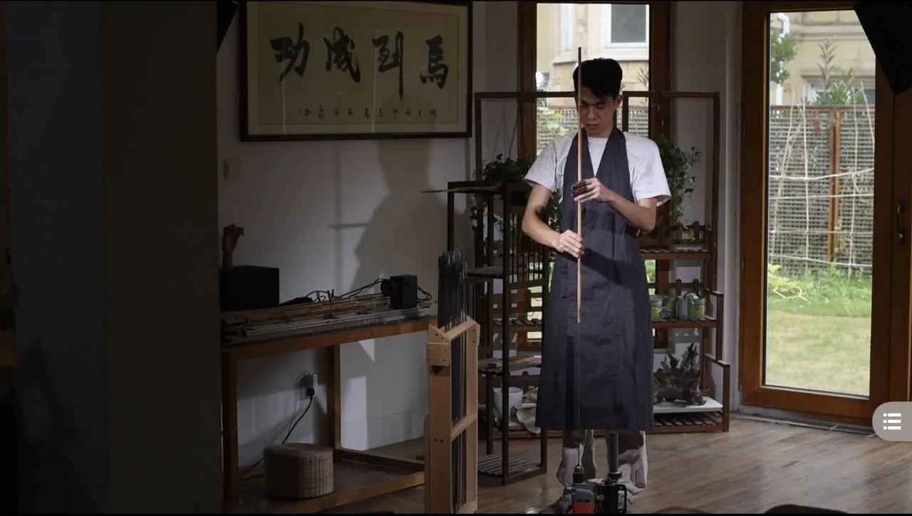 传统竹制鱼竿全过程,鱼竿竹制收线盘制作