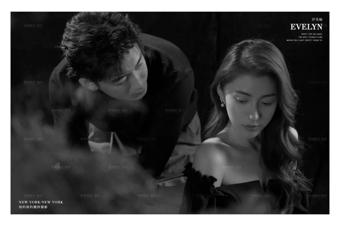 莫奈油画调色婚纱照,法式油画赫本风婚纱照