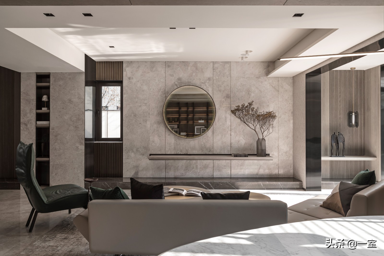 3.3米背景墙设计,客厅背景墙设计简约款