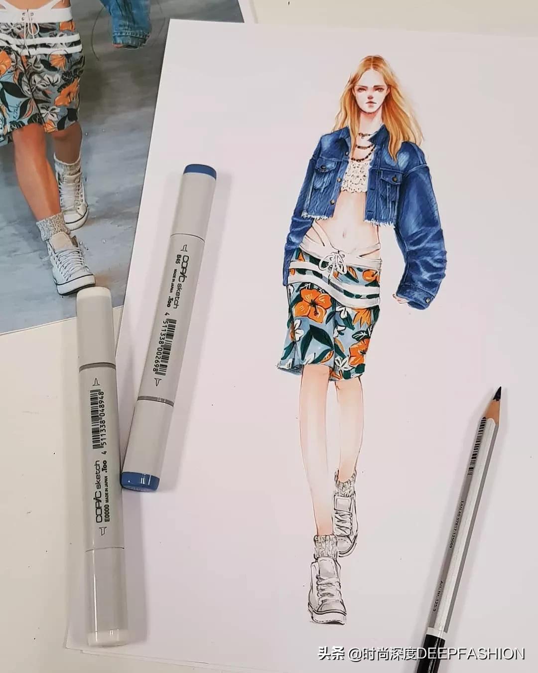 服装设计图三张,服装设计系列效果图