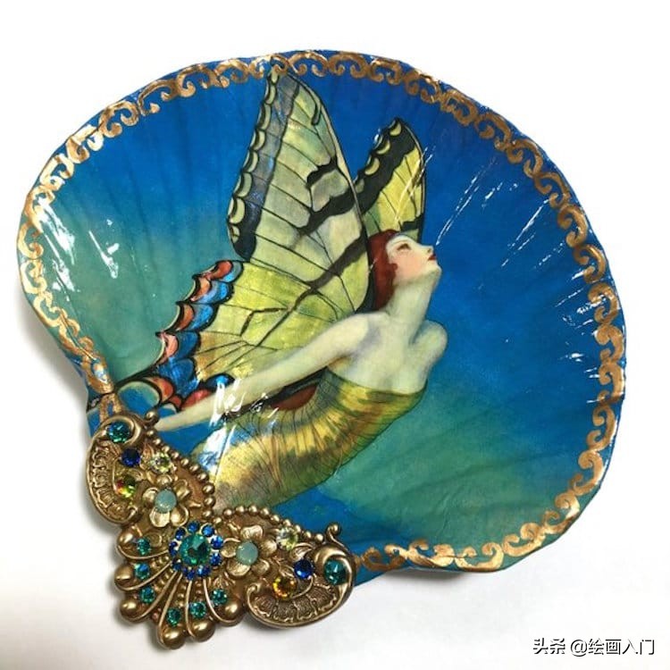 把贝壳做成精美饰品教程,古代贝壳装饰画