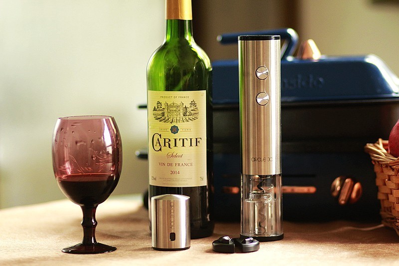 佳节必备CircleJoy圆乐电动红酒开瓶器4合1礼盒套装