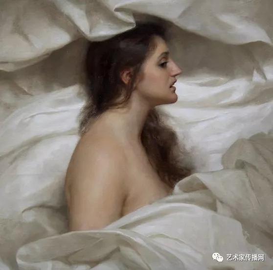 美国写实油画大师作品欣赏,写实油画中国女肖像脸部调色技巧