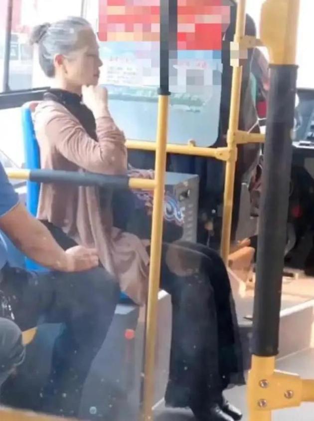 最美公交车老太太图片,最美公交老太太