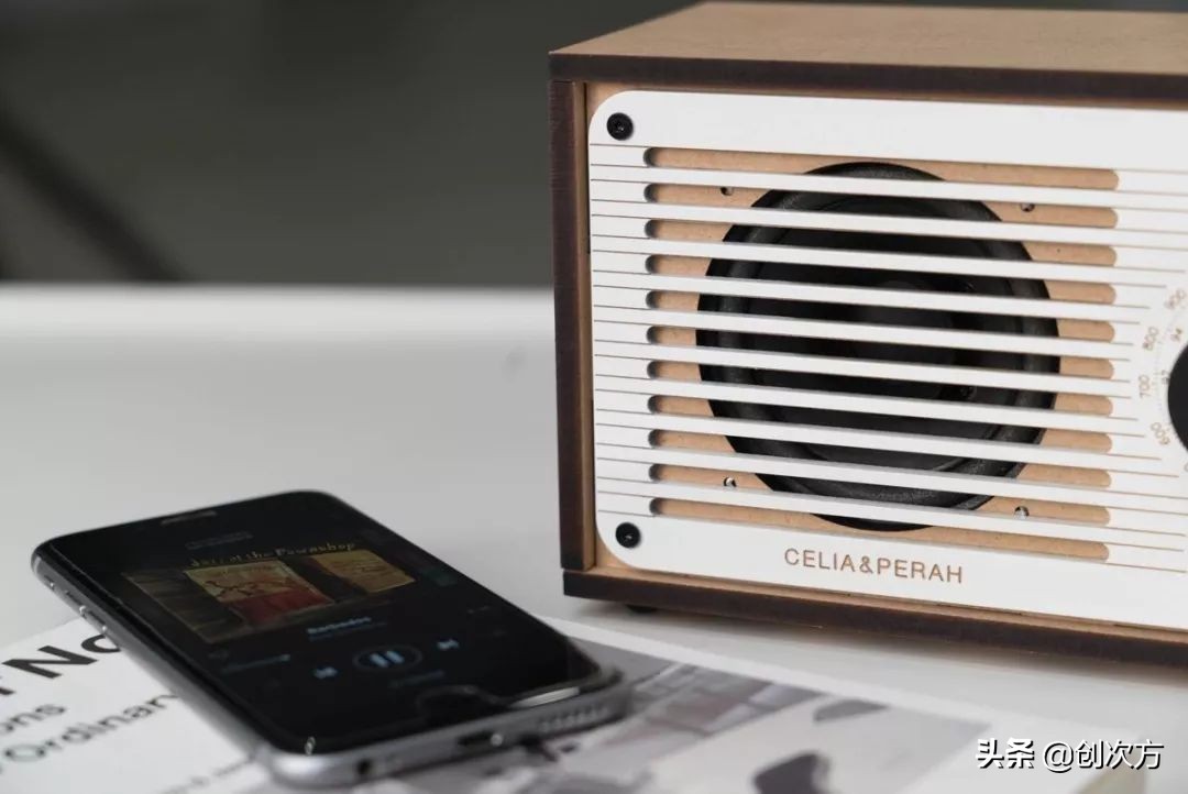 复古音响收音机二合一,木质diy收音机套装