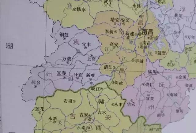 江西宜春版图一分为三，如今市中心设偏远的一角，没人愿认可！