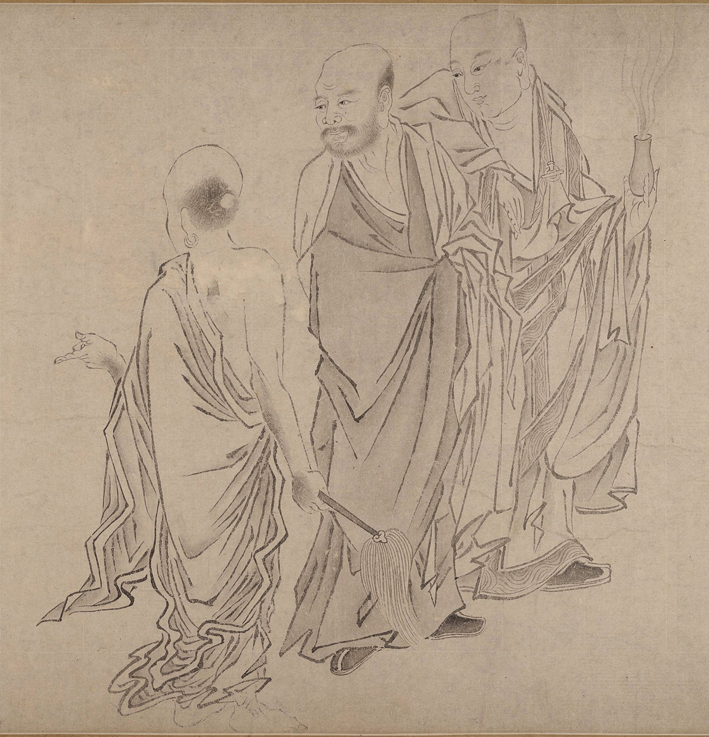 每日说画｜其画佛既有奉佛之虔诚，又有抒写性灵之洒脱